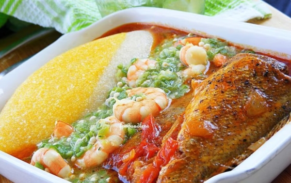 Ẹ̀bà with soup - Image 2