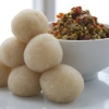 Ẹ̀bà with soup